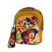 Gharibo Bags School Backpack With Pencil Case For Girls, Candy Pattern - Yellow