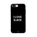 I Love Black Printed Back Cover for Apple iPhone 7 Plus