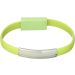 Micro USB Cable With Bracelet Design - Green