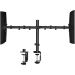 Pholiten Dual Arm Holder for 13 to 27 Inch Monitors, Black - MD97442(PH)