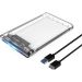 حافظة هارد درايف خارجي اوريكو لهارد HDD وSSD مقاس 2.5 بوصة، شفاف - EN-CL2139US3
