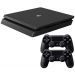 Sony PlayStation 4 Slim, 1TB - Black with 2 DualShock Controllers