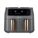 Sokani Dual Pot Digital Air Fryer, 8 Liters, 2800 Watt, Gold and Grey -  SK-ZG-8030