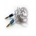 Iconz AUX Cable, 1 Meter, Blue/White - IMN-JC03L