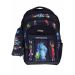 Gharibo Bags School Backpack With Pencil Case For Boys, Monsters Inc Pattern - Black