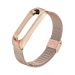 Stainless Steel Replacement Strap for Xiaomi Mi Band 3 Smart Watch - Gold