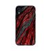 Red Grey Lava Pattern Printed Back Cover for Apple iPhone XR
