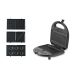 Swiss Pro Plus 4 in 1 Sandwich Maker, 750 Watt, Black - SP-SW750.4