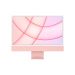 Apple iMac 2021 Laptop, M1 8-Core CPU, 24 Inch Retina, 256GB SSD, 8GB RAM, M1 8-Core GPU, Mac OS - Pink