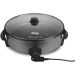 DSP Electric Pan, 1500W, 7.5 Liters, 40CM, Black - KC3030A