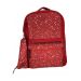 Gharibo Bags School Backpack With Pencil Case for Kids, Dots Pattern - Red