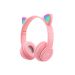 Cat wired and Wireless Over Ear Headphones, Pink - P47M