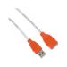 USB-A Male to USB-A Male Cable, 1.5 Meters - White and Orange