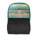 Gharibo Bags School Backpack for Kids, Florid Pattern - Green and Black