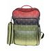 Gharibo Bags School Backpack With Pencil Case For Girls, Color Gradation Pattern - Yellow and Red