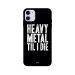 جراب ظهر بطبعة عبارة Heavy Metal لابل ايفون 11