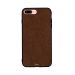 Brown Folded Leather Printed Back Cover for Apple iPhone 7 Plus