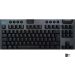 Logitech G915 LIGHTSPEED TKL Tenkeyless Wireless Mechanical Gaming Keyboard with low profile GL-Tactile key switches, LIGHTSYNC RGB, Ultra thin design, 40+ hours battery life, QWERTY UK Layout - Black