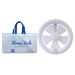 Fresh Glass Ventilating Fan, 20 cm, White - 500004529 with Gift Bag