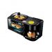 Sokany 3-in-1 Breakfast Maker, 12 Liters, 1250 Watt, Black - Sk-145