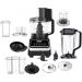 Arshia Food Processor with Attachments, 1000W, Black - FP050-3327