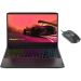 Lenovo IdeaPad Gaming 3 82K200QGAX Laptop, AMD Ryzen 5 5600H, 15.6 Inch,  512GB SSD, 16GB RAM, NVIDIA RTX 3060 6GB GDDR6 Graphics, Dos, Black, with Gaming RGB Mouse