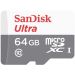 SanDisk Ultra Lite MicroSD Memory Card, 64GB, White Grey- SDSQUNR-064G-GN3MN