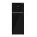 ثلاجة يونيون اير بفريزر علوي، نوفروست، 330 لتر، اسود - URN-400DLBG1A-DTHS