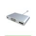 موزع USB بعدد 3 منافذ، فضي