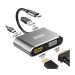 Bnoeo USB C to VGA HDMI Adapter, Black - UO-M001