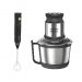 Sokany Mini Chopper and Blender with Steel Body, 800 Watt, 3 Liter, Silver and Black -SK-7027, Rechargable Milk Frother, Black- sk-201a