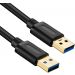 Keendex USB 3.0 Male to Male Cable, 20 cm, Black - KX 2527