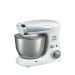 Black and White Stand Mixer, 600 Watt, White and Silver - SC-132A