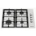 Turboline Gas Built-in Hob, 60cm, 4 Burners, Silver - TL6050GVIX