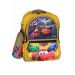 Gharibo Bags School Backpack With Pencil Case For Boys, Cars Pattern - Yellow