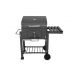 Home Large Charcoal Grill with 1 Shelf, 114.5×60×108 Cm - Black