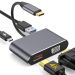موزع USB 4 في 1، مع 4K HDMI - اسود