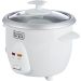 Black + Decker Rice Cooker with Attachments, 0.6 Liters, 2.5 Cups, 350W, White - RC650-B5