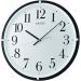 Seiko Analog Wall Clock, Black and White - QXA931K 