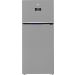 Beko No-Frost Refrigerator, 406 Liters, Inverter, Silver - RDNE455M20XBIDS