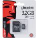 Kingston MicroSDHC Class 10 UHS-I Memory Card with Adapter, 32GB, Black - SDC10G2-32GB
