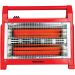 MediaTech Quartz Heater, 1600 Watt, Red - MT-RH10