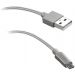 SBS Micro USB Cable, 1 Meter, Silver - TECABLEMICROBS