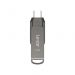 Lexar JumpDrive D400 Flash Drive, USB-C, 64GB, Silver - LJDD400064G-BNQNG
