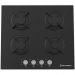 Ecomatic Crystal Built-in Gas Hob, 60 cm, 4 Burners, Black - S607RBC