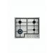Zanussi Gas Built-in Hob, 60CM, 4 Burners, Stainless Steel - ZGH66424XS