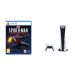 Sony PlayStation 5, 1 Wireless Controller, White - CFI-1016A01 MEE, with Marvel Spider-man Miles Morales for PlayStation5