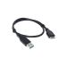 2B USB 3.0 Hard Disk Cable, 30 Cm, Black- DC-02-8