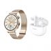 Huawei GT5 Smart Watch, 41mm, Gold - JANA-B19M with Huawei FreeBuds 5i Earbuds with Active Noise Cancellation - Ceramic White