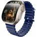 X10 ULTRA 3 Curved Smart Watch, 1.3 Inch - Dark Blue
